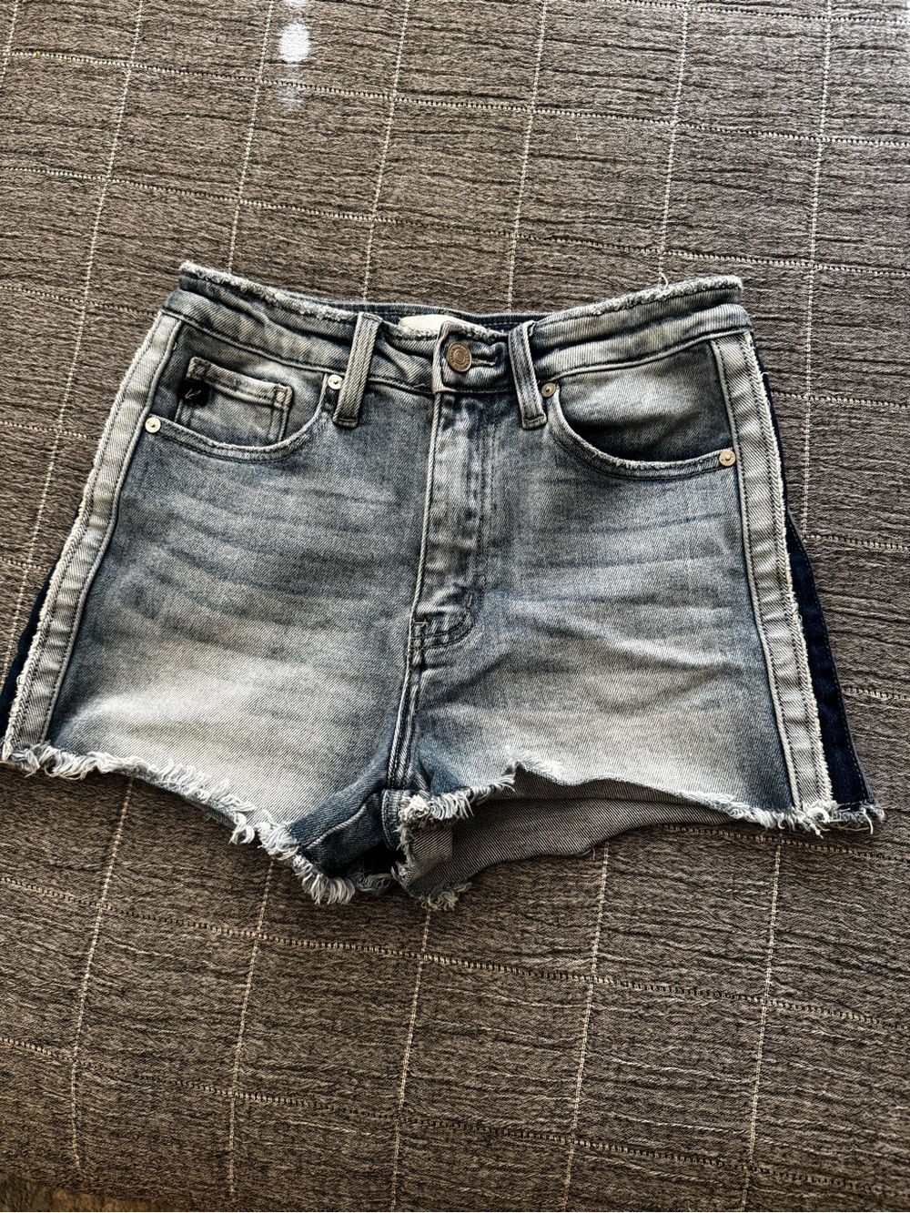 Women's Kancan Light Wash Denim Shorts